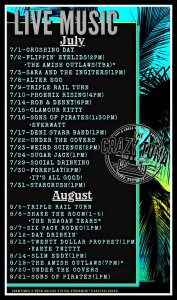 July & August music Calendar 2022